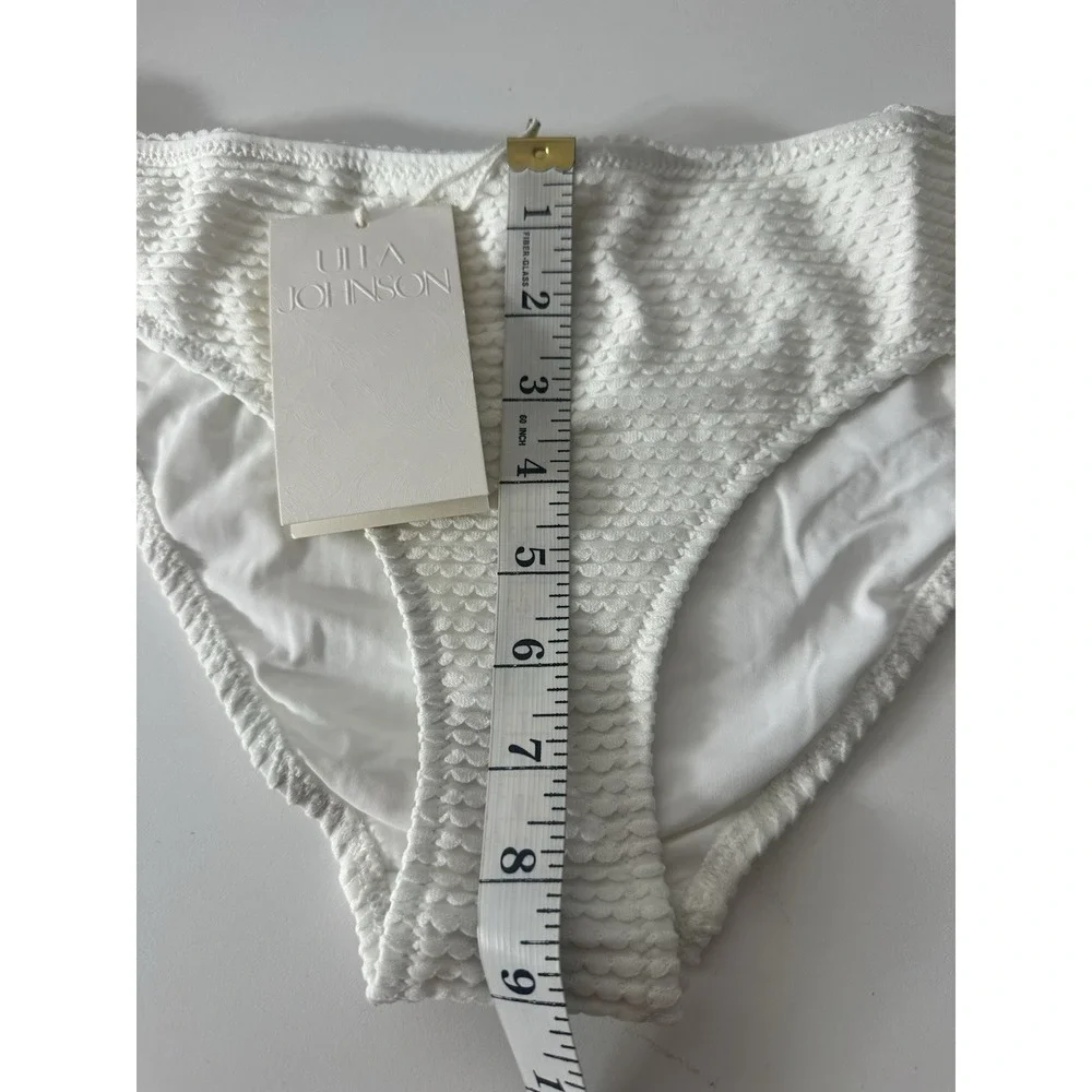 New ULLA Johnson Dani Bikini Bottom Women's Large Shell Beach Vacation MSRP $180
